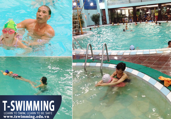 Phát triển thể chất cho trẻ khi học bơi